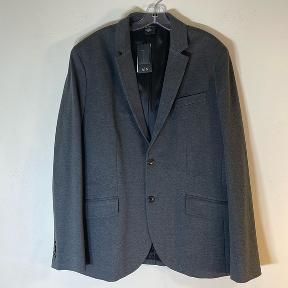 ARMANI EXCHANGE Grey Ponte Blazer. Men’s XL. NWT.